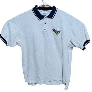 Vintage Dynasty St Louis Rams Polo Pattern Size XL
